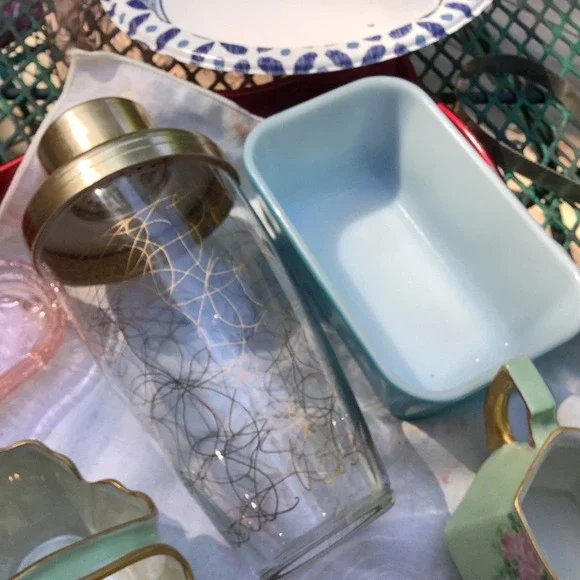 Vintage Pyrex 502-B Blue Refrigerator Dish - Picture 7 of 8